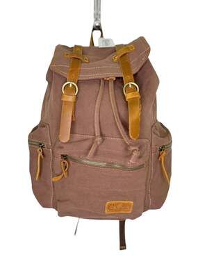 Gearonic Vintage Brown Canvas Leather Backpack Rucksack Gorpcore NWT